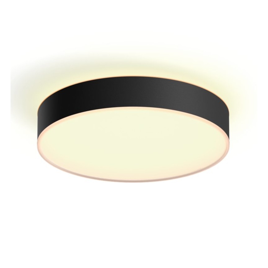 Philips - Iluminação de teto LED com regulação Hue LED/19,2W/230V 2200-6500K diâmetro 381 mm preto + controlo remoto