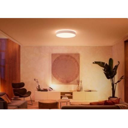 Philips - Iluminação de teto LED com regulação Hue LED/48W/230V 2200-6500K diâmetro 551 mm branco + controlo remoto