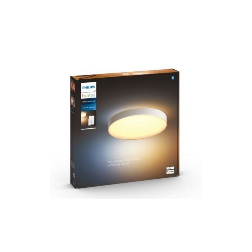 Philips - Iluminação de teto LED com regulação Hue LED/48W/230V 2200-6500K diâmetro 551 mm branco + controlo remoto