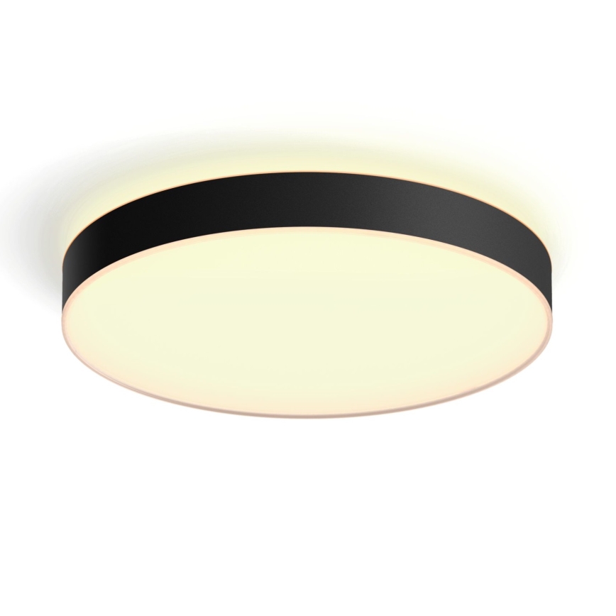 Philips - Iluminação de teto LED com regulação Hue LED/48W/230V 2200-6500K diâmetro 551 mm preto + controlo remoto