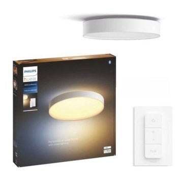 Philips - Iluminação de teto LED com regulação Hue LED/48W/230V 2200-6500K diâmetro 551 mm branco + controlo remoto