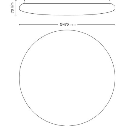 Philips - Iluminação de teto LED com regulação LED/40W/230V 2700-6500K + controlo remoto