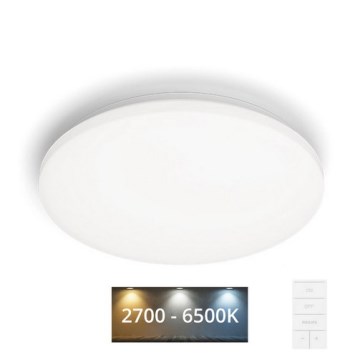 Philips - Iluminação de teto LED com regulação LED/24W/230V 2700-6500K + controlo remoto