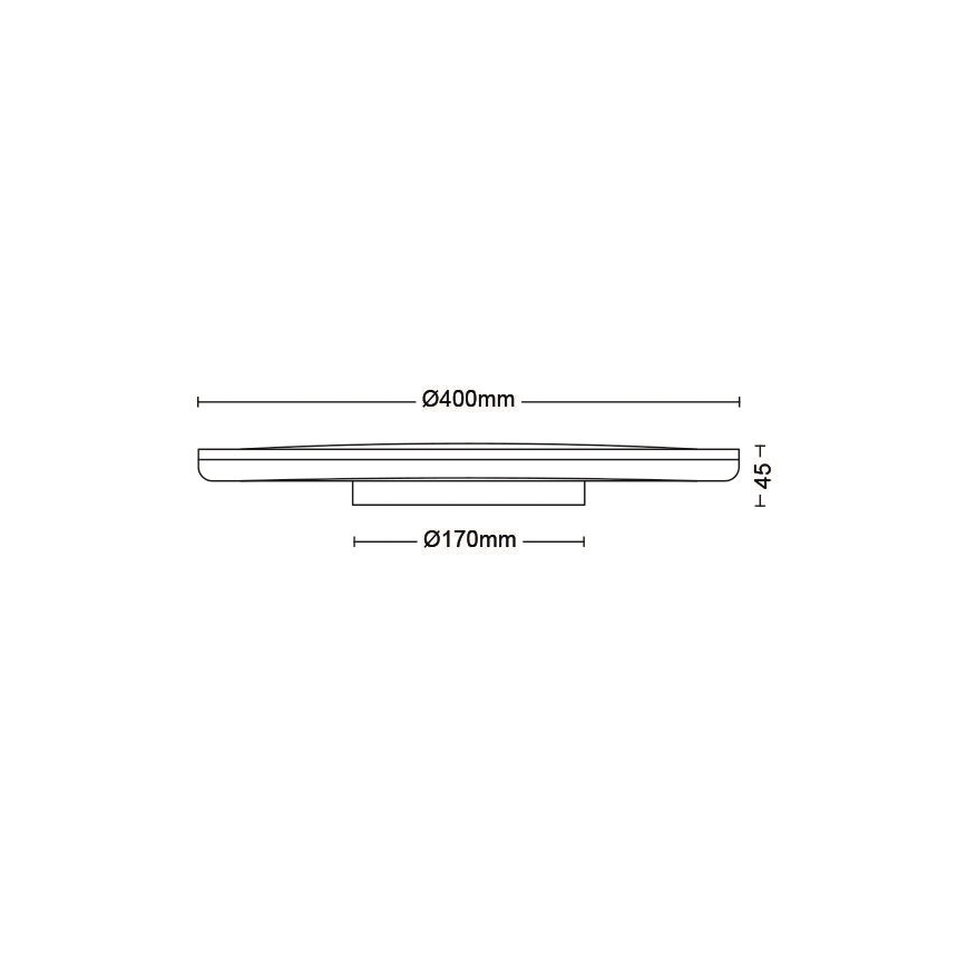 Philips - Iluminação de teto LED com regulação SCENE SWITCH LED/22W/230V diâmetro 40 cm 4000K branco
