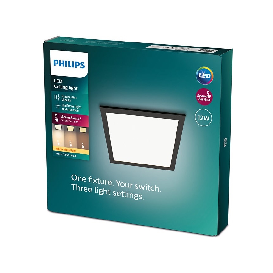 Philips - Iluminação de teto LED com regulação SCENE SWITCH LED/12W/230V 2700K