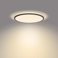 Philips - Iluminação de teto LED com regulação SCENE SWITCH LED/18W/230V diâmetro 30 cm 2700K preto