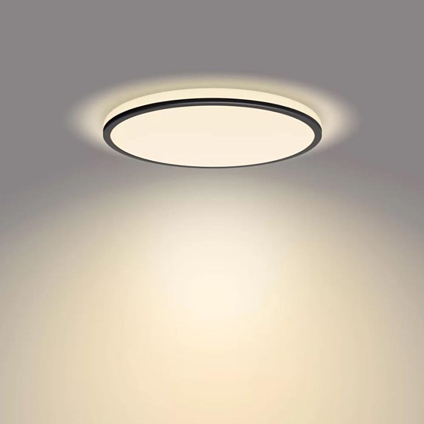 Philips - Iluminação de teto LED com regulação SCENE SWITCH LED/18W/230V diâmetro 30 cm 2700K preto