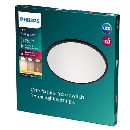 Philips - Iluminação de teto LED com regulação SCENE SWITCH LED/18W/230V