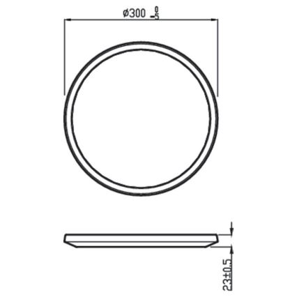 Philips - Iluminação de teto LED com regulação SCENE SWITCH LED/18W/230V