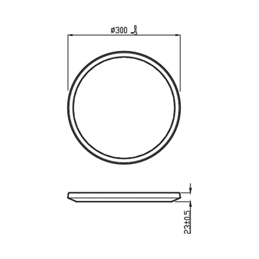 Philips - Iluminação de teto LED com regulação SCENE SWITCH LED/18W/230V