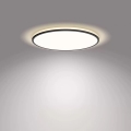 Philips - Iluminação de teto LED com regulação SCENE SWITCH LED/22W/230V diâmetro 40 cm 4000K preto