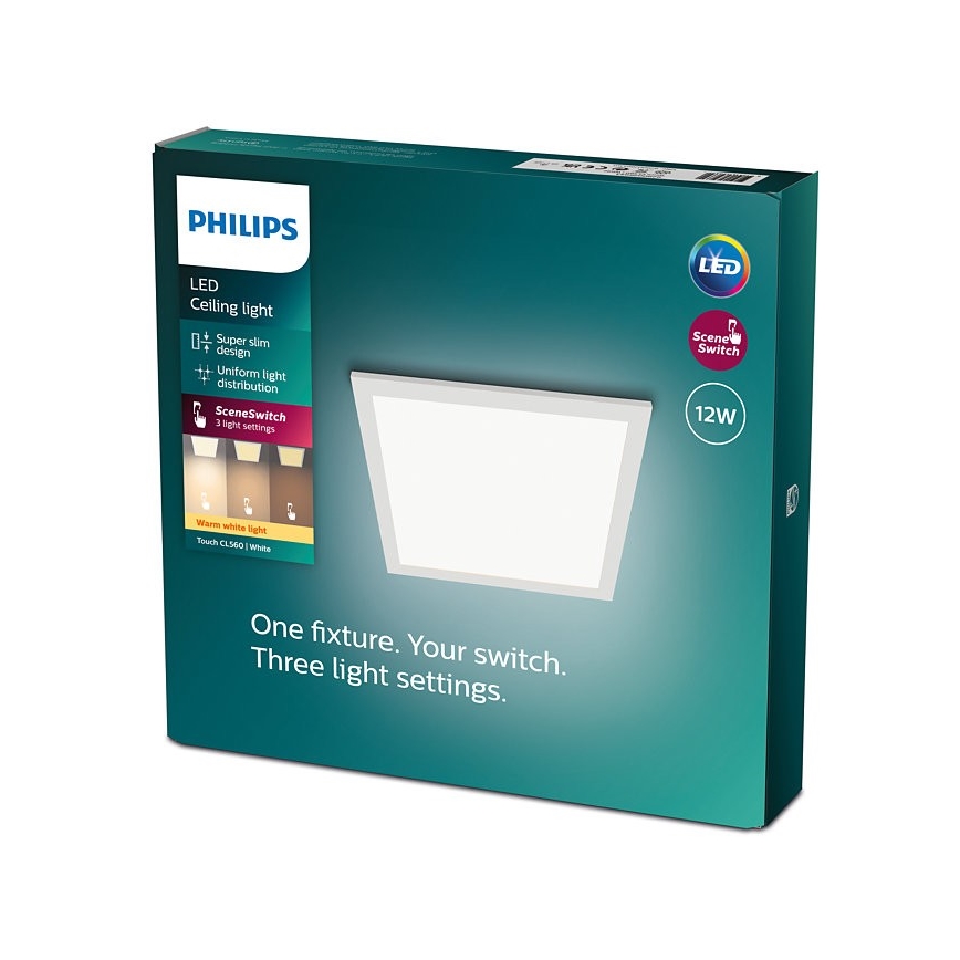 Philips - Iluminação de teto LED com regulação SCENE SWITCH LED/12W/230V 2700K