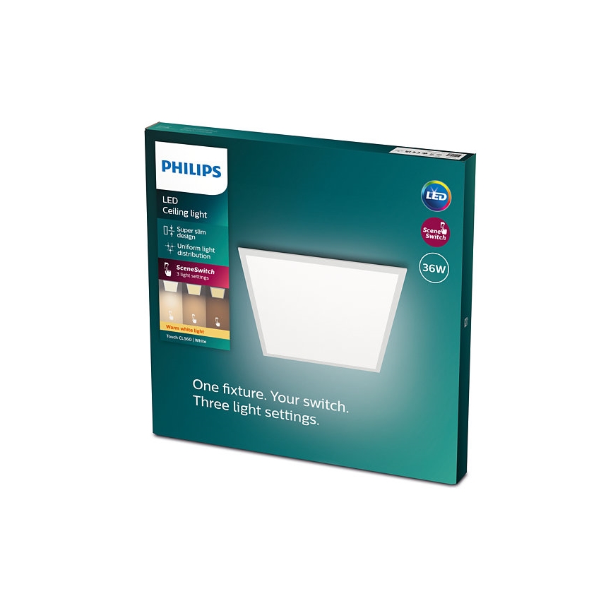 Philips - Iluminação de teto LED com regulação SCENE SWITCH LED/36W/230V 2700K