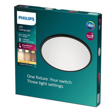 Philips - Iluminação de teto LED com regulação SUPERSLIM CL550 LED/15W/230V