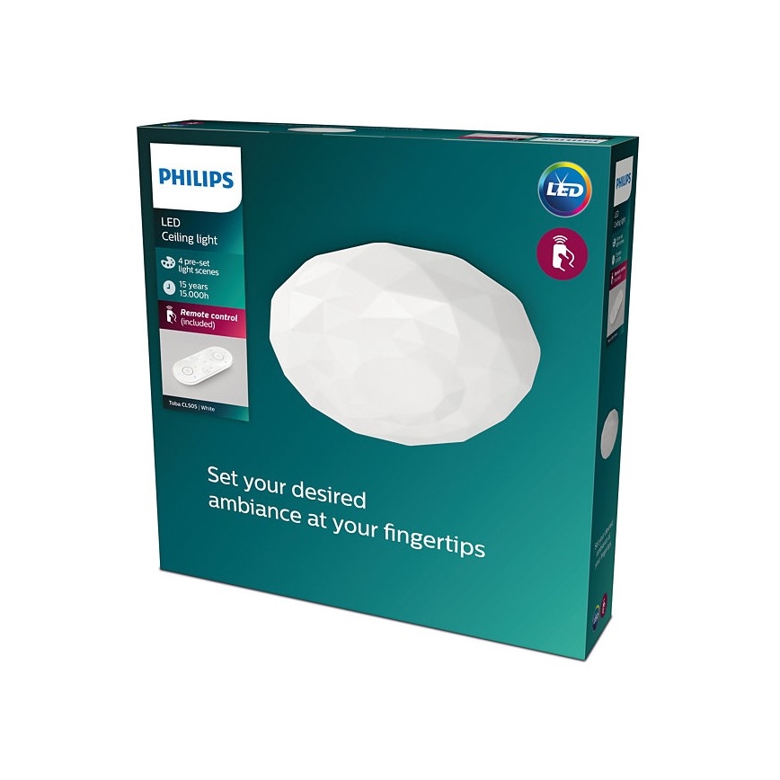 Philips - Iluminação de teto LED com regulação LED/23W/230V 2700-6500K + CR