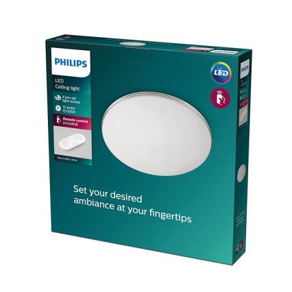 Philips - Iluminação de teto LED com regulação LED/23W/230V 2700-6500K + CR