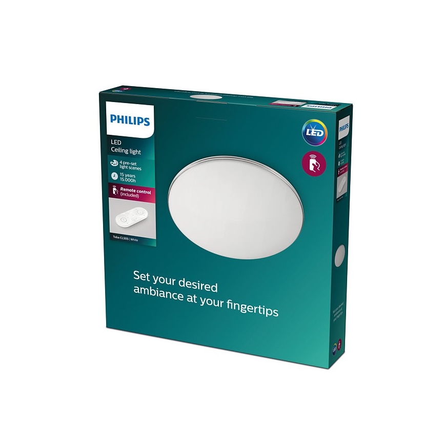 Philips - Iluminação de teto LED com regulação LED/23W/230V 2700-6500K + CR