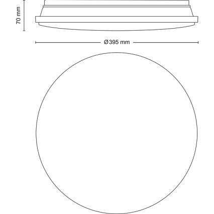 Philips - Iluminação de teto LED com regulação LED/24W/230V 2700-6500K + controlo remoto