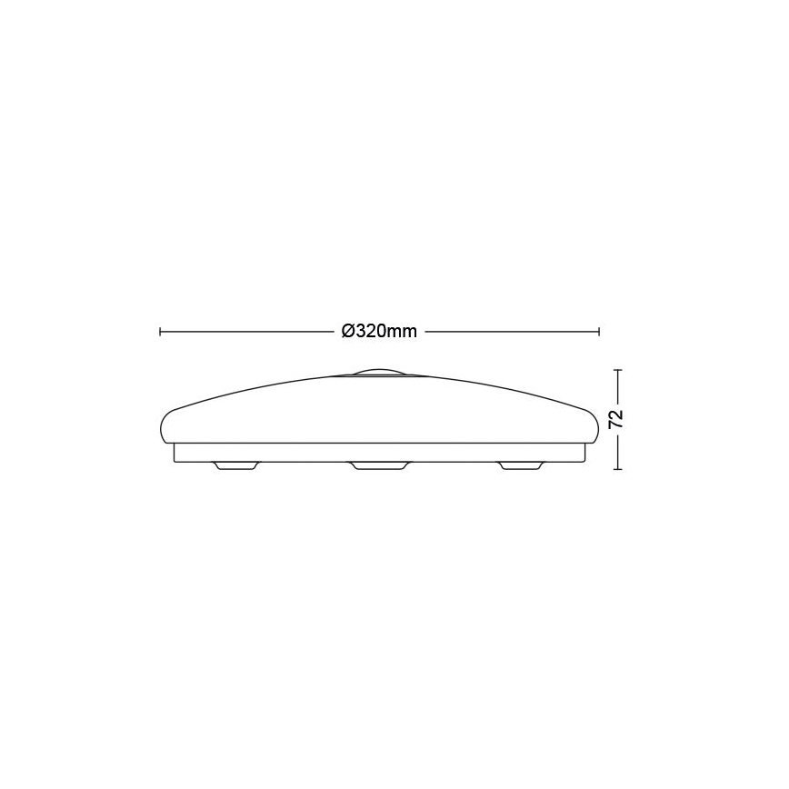 Philips - Iluminação de teto LED com sensor LED/16W/230V 2700K
