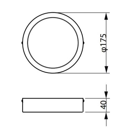 Philips - Iluminação de teto LED LEDINAIRE LED/10,5W/230V 3000K IP40