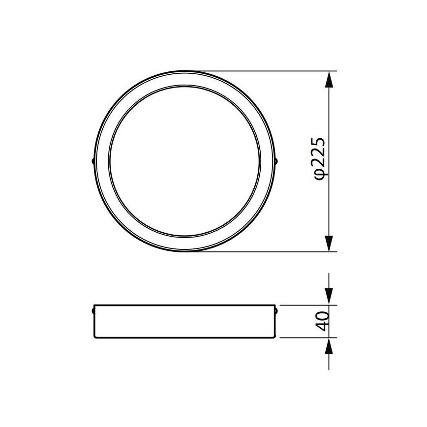 Philips - Iluminação de teto LED LEDINAIRE LED/19,5W/230V 3000K IP40