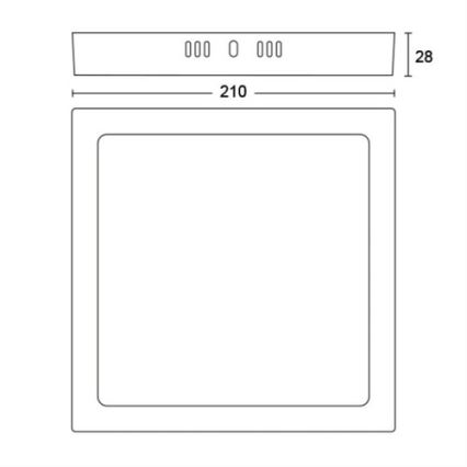 Philips - Iluminação de teto LED LED/12W/230V 4000K branca