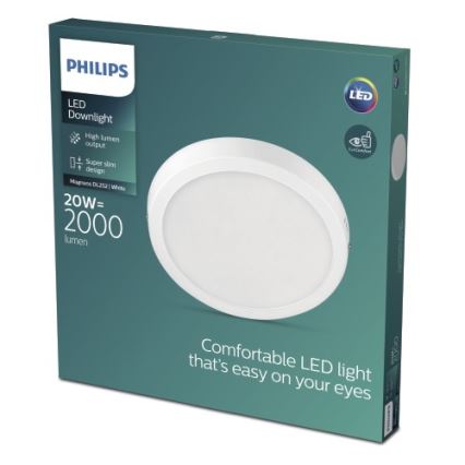 Philips - Iluminação de teto LED LED/20W/230V 2700K branca