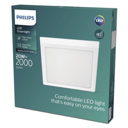 Philips - Iluminação de teto LED LED/20W/230V 2700K branca