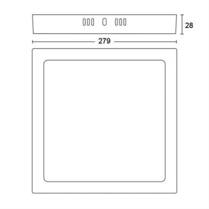 Philips - Iluminação de teto LED LED/20W/230V 2700K branca