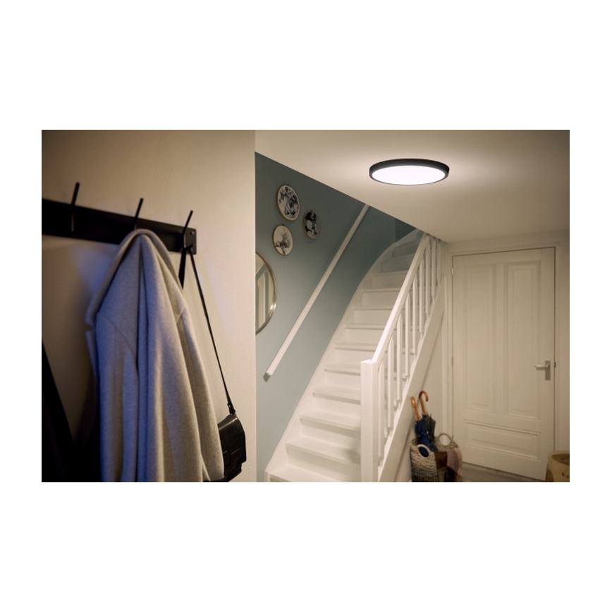 Philips - Iluminação de teto LED LED/20W/230V 2700K preta