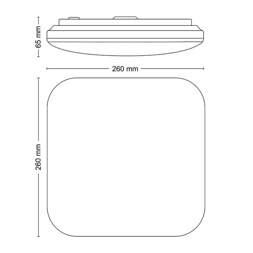 Philips - Iluminação de teto LED LED/12W/230V 2700K