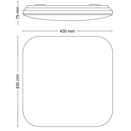 Philips - Iluminação de teto LED LED/24W/230V 4000K