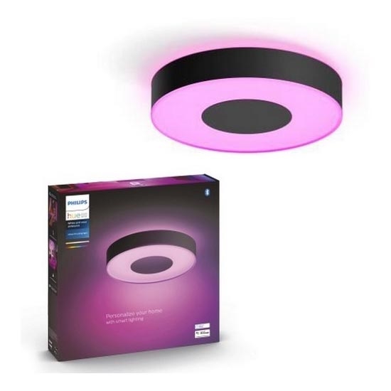 Philips - Iluminação de teto LED RGB com regulação  Hue INFUSE LED/33,5W/230V 2000-6500K d. 381 mm preta