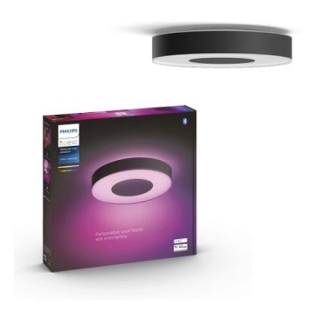 Philips - Iluminação de teto LED RGB com regulação Hue INFUSE LED/52,5W/230V 2000-6500K d. 425 mm preta