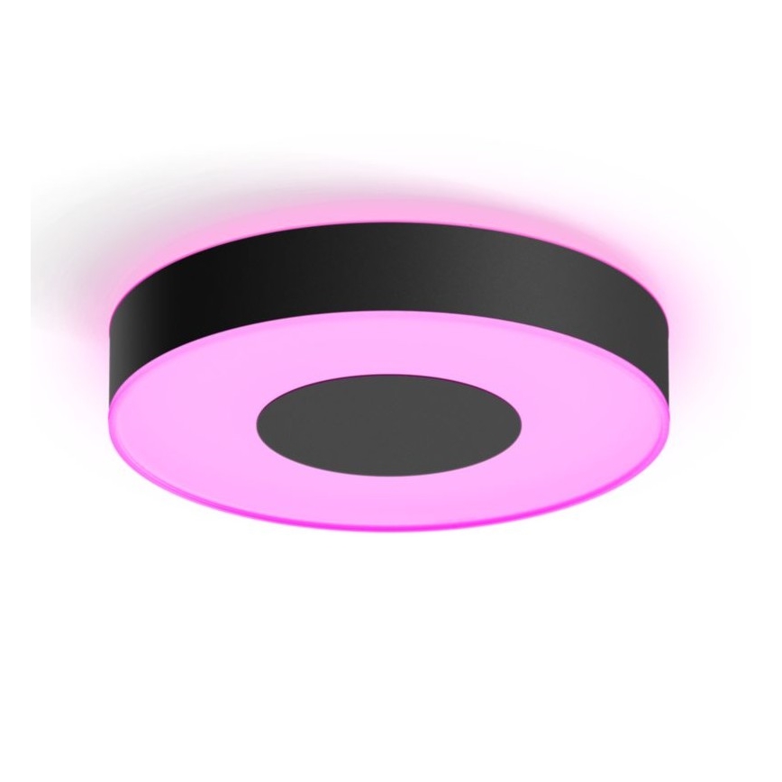 Philips - Iluminação de teto LED RGB com regulação  Hue INFUSE LED/33,5W/230V 2000-6500K d. 381 mm preta