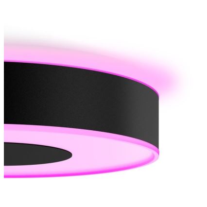 Philips - Iluminação de teto LED RGB com regulação  Hue INFUSE LED/33,5W/230V 2000-6500K d. 381 mm preta