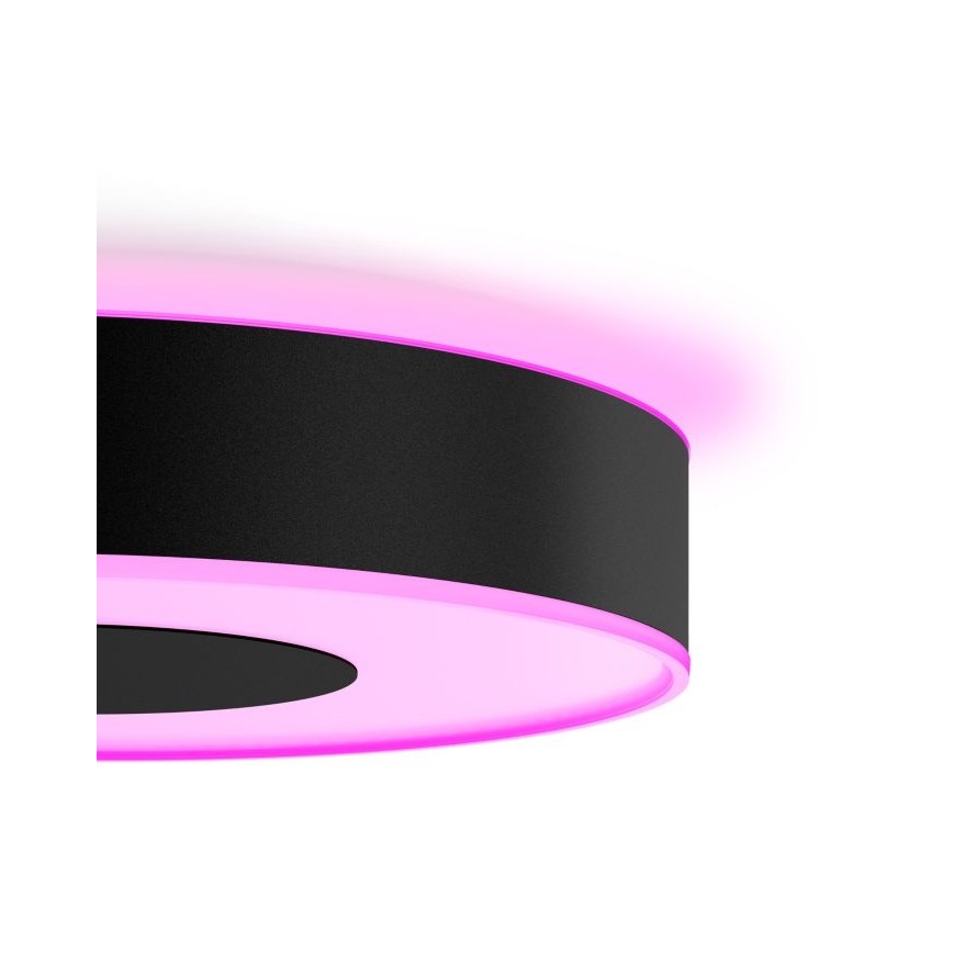 Philips - Iluminação de teto LED RGB com regulação  Hue INFUSE LED/33,5W/230V 2000-6500K d. 381 mm preta