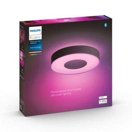 Philips - Iluminação de teto LED RGB com regulação  Hue INFUSE LED/33,5W/230V 2000-6500K d. 381 mm preta