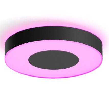 Philips - Iluminação de teto LED RGB com regulação Hue INFUSE LED/52,5W/230V 2000-6500K d. 425 mm preta