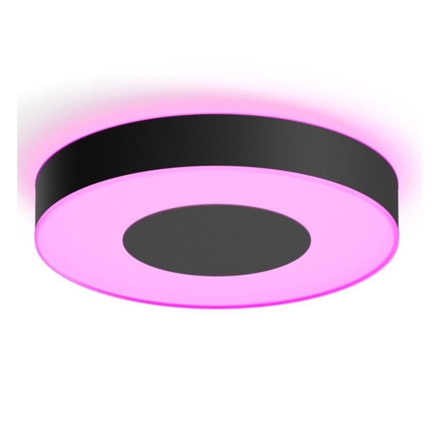 Philips - Iluminação de teto LED RGB com regulação Hue INFUSE LED/52,5W/230V 2000-6500K d. 425 mm preta