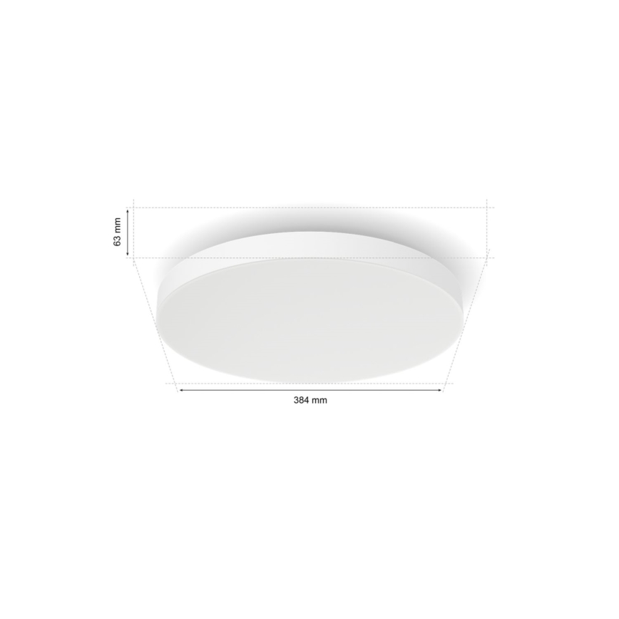 Philips - Iluminação de teto LED RGBW com regulação Hue DATURA LED/48W/230V 2000-6500K