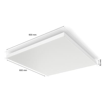 Philips - Iluminação de teto LED RGBW com regulação Hue DATURA LED/67W/230V 2000-6500K