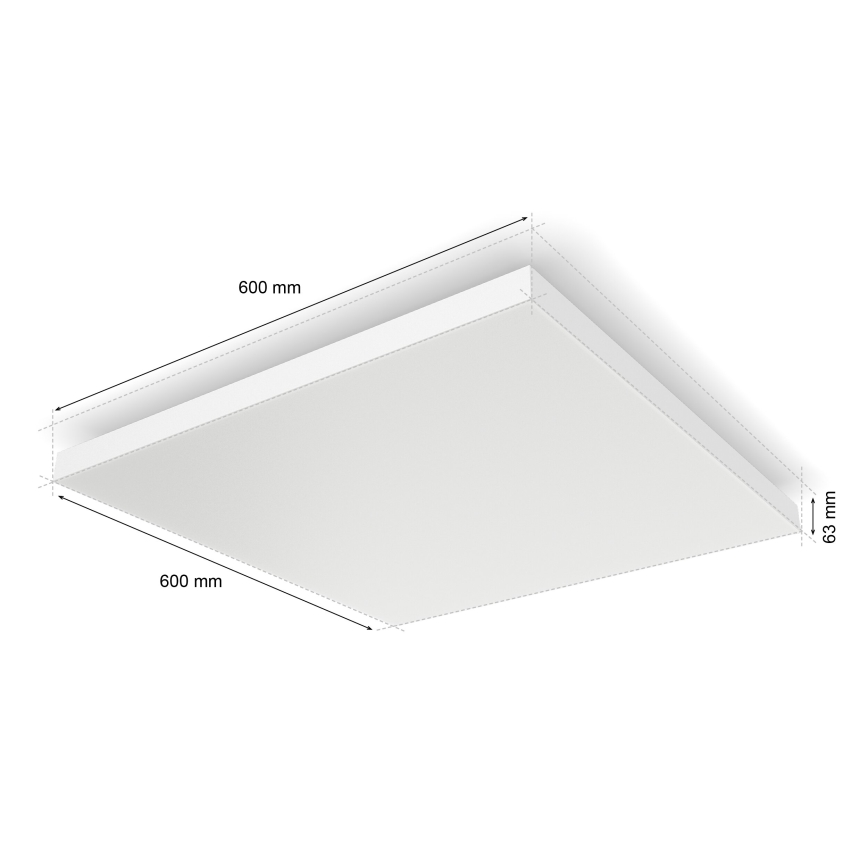 Philips - Iluminação de teto LED RGBW com regulação Hue DATURA LED/67W/230V 2000-6500K