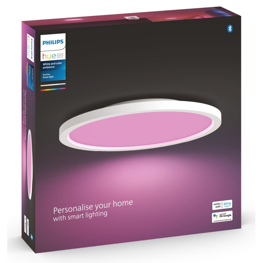 Philips - Iluminação de teto RGBW com regulação Hue SURIMU LED/40W/230V
