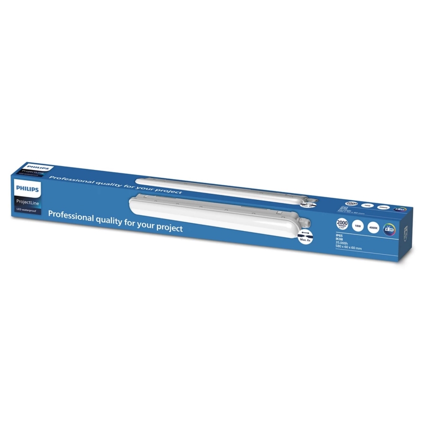 Philips - Iluminação de trabalho LED PROJECTLINE LED/18W/230V 58 cm IP65
