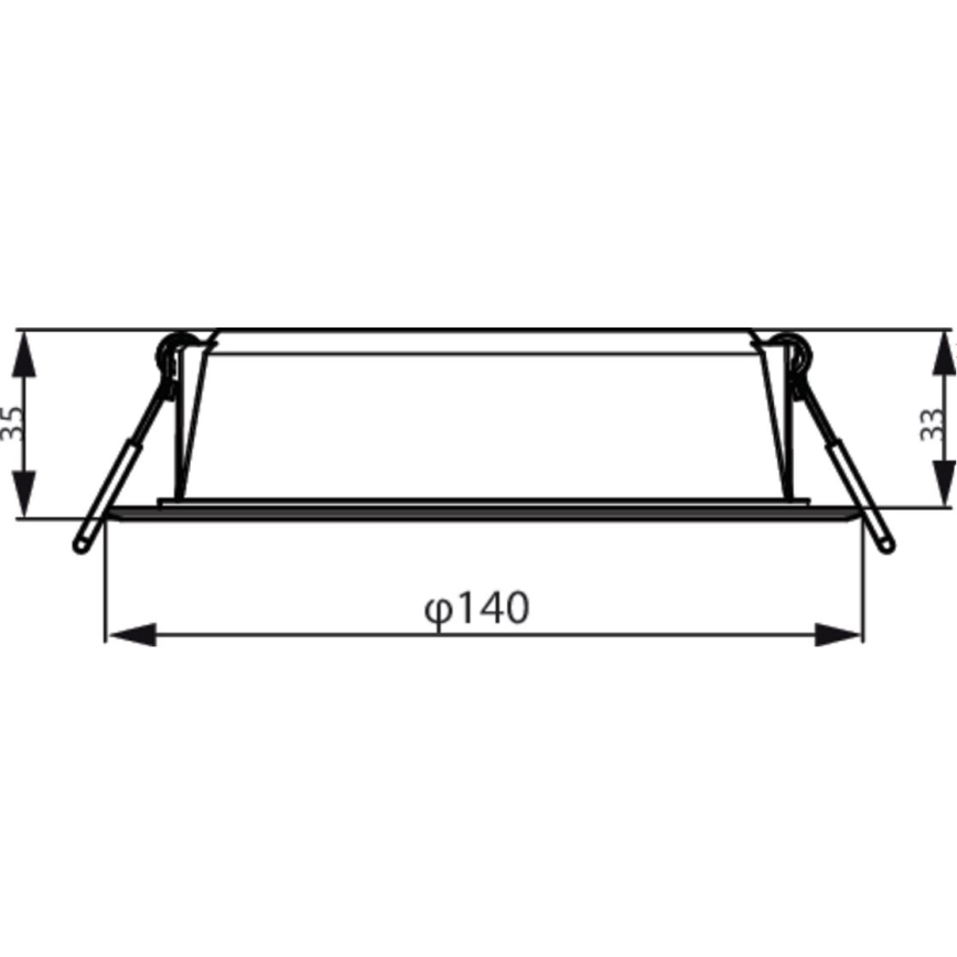 Philips - Iluminação embutida MESON LED/12,5W/230V 4000K
