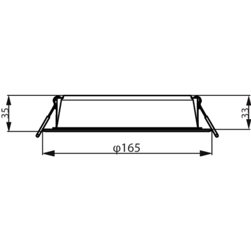 Philips - Iluminação embutida MESON LED/16,5W/230V 6500K