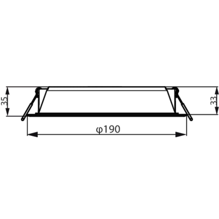 Philips - Iluminação embutida MESON LED/20W/230V 3000K