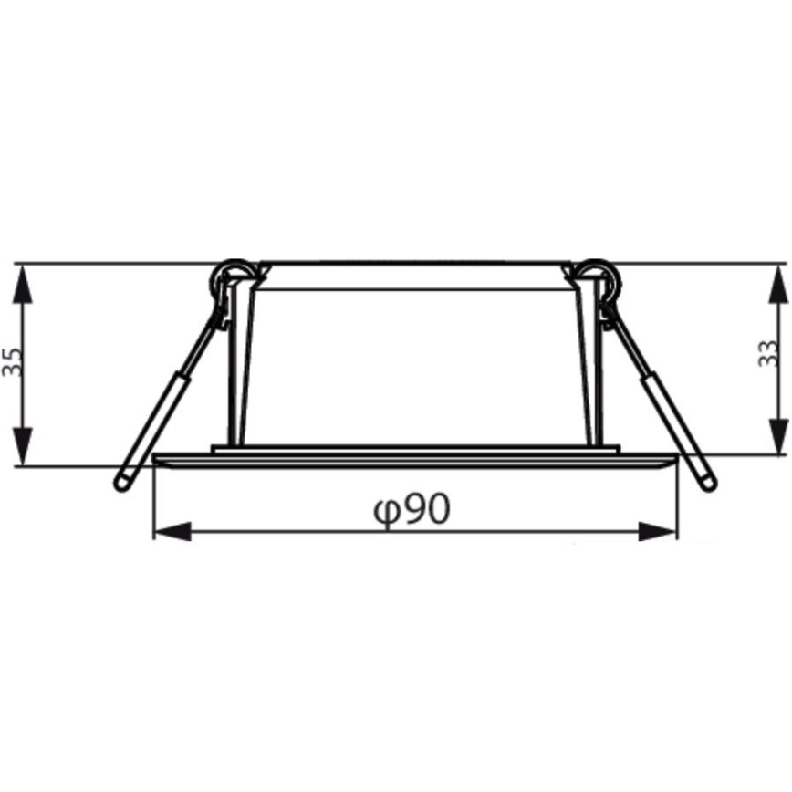 Philips - Iluminação embutida MESON LED/5,5W/230V 6500K