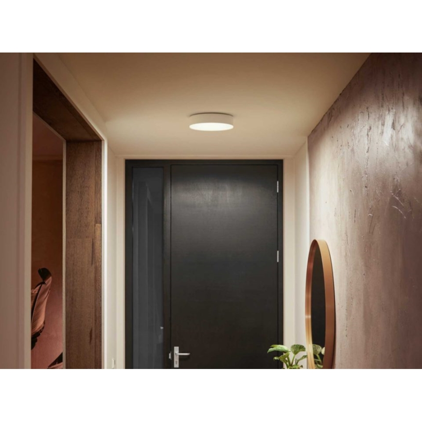 Philips - Iluminação de teto LED com regulação Hue LED/9,6W/230V 2200–6500K diâmetro 261 mm branco + controlo remoto